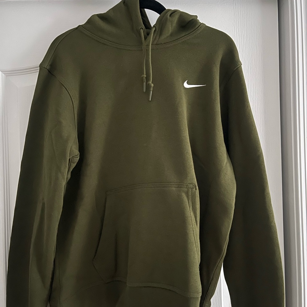 Nike Olive/Army Green Sweatshirt Hoodie Classic Design